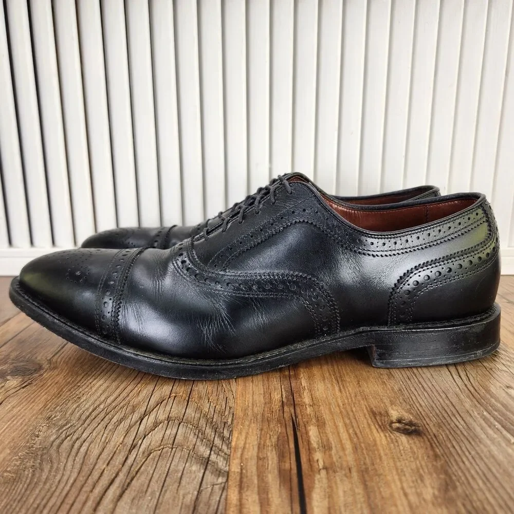 Allen Edmonds Strand Mens Sz 12 D Back Leather Cap Toe Oxfords Shoes Made In USA